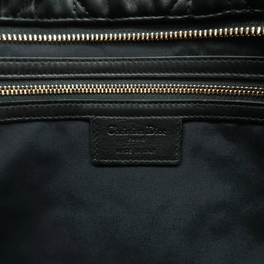 100% Authentic Dior Black Gaufre Cannage Leather Clutch Bag - Picture 12 of 12